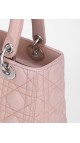 Lady Dior Lammeskinn Cannage Medium Beige