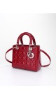 Lady Dior Patent Shoulder Bag Medium