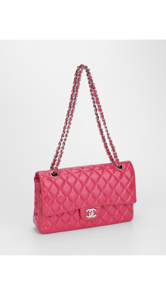 Chanel Classic Double Flap Bag Medium i Patent Leather