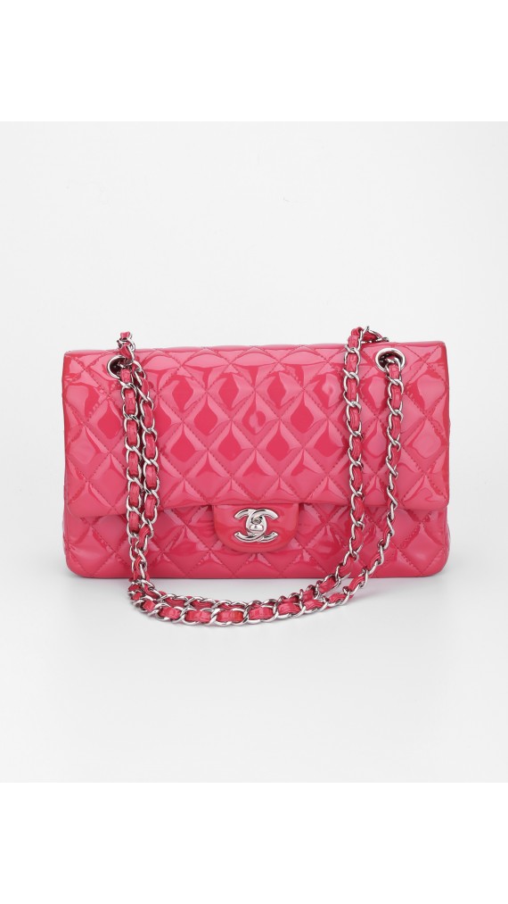 Chanel Classic Double Flap Bag Medium i Patent Leather