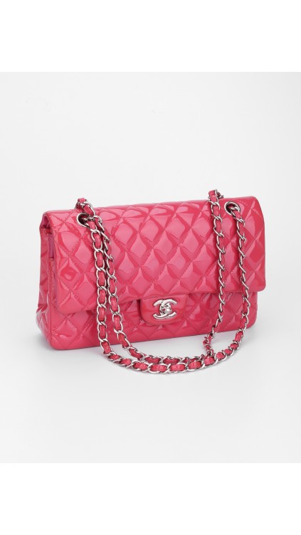 Chanel Classic Double Flap Bag Medium i Patent Leather