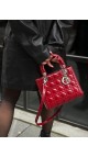 Lady Dior Patent Shoulder Bag Medium