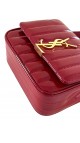 YSL Vicky small quilted patent-leather shoulder bag