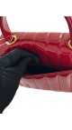 YSL Vicky small quilted patent-leather shoulder bag