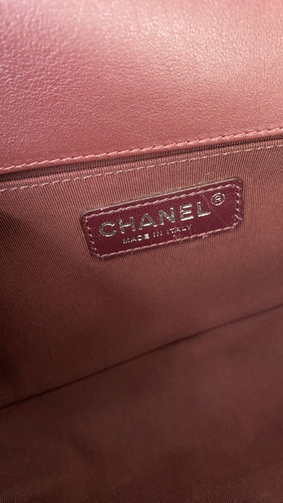 Chanel Boy Old Meidum Velvet Bag