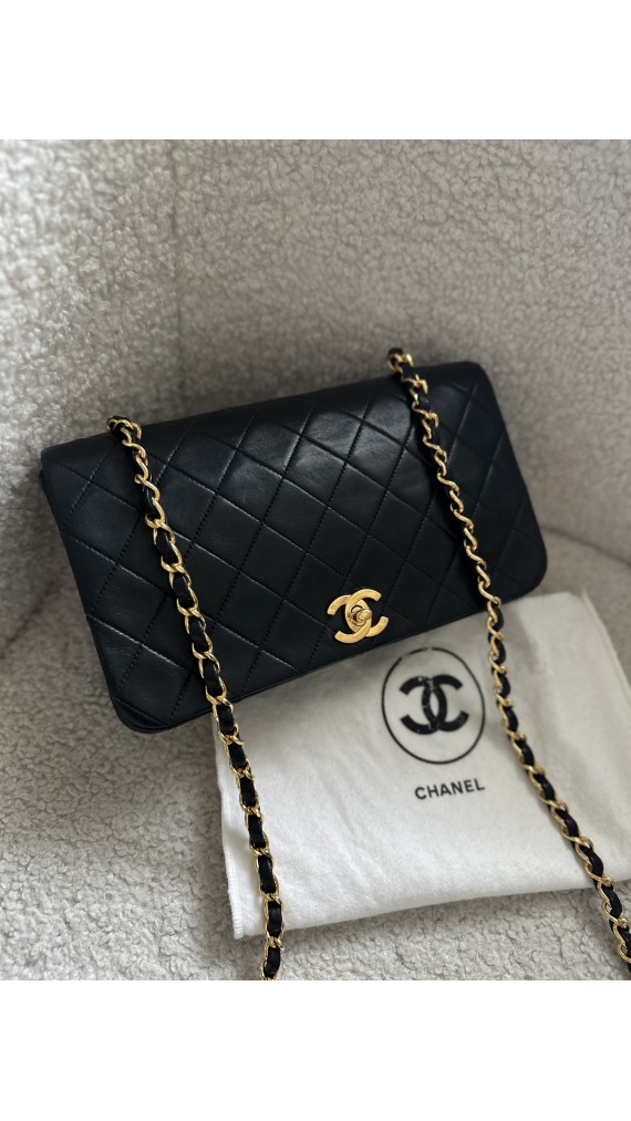 Chanel Full Flap Crossbody Shoulder Bag