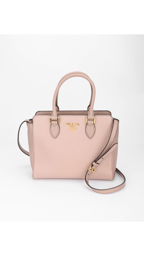 Prada Mini Tote Saffiano Shoulder Bag