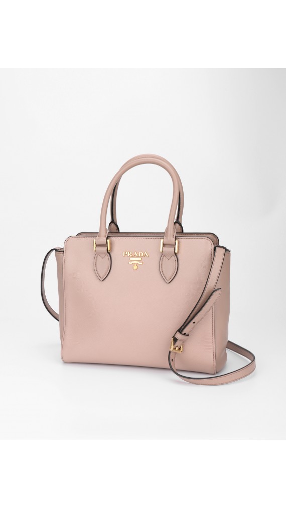 Prada Mini Tote Saffiano Shoulder Bag