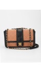 Chanel Quilted Medium Flap Beige and Black