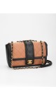 Chanel Quilted Medium Flap Beige and Black