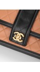 Chanel Quilted Medium Flap Beige and Black