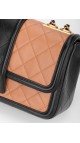 Chanel Quilted Medium Flap Beige and Black