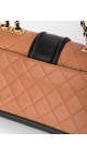 Chanel Quilted Medium Flap Beige and Black