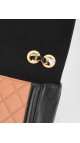 Chanel Quilted Medium Flap Beige and Black