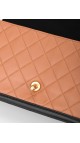 Chanel Quilted Medium Flap Beige and Black