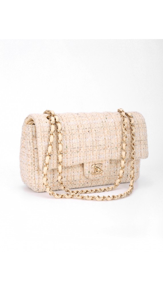 Chanel Classic Double Flap Tweed Bag