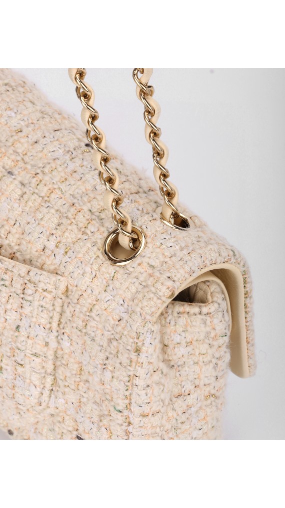 Chanel Classic Double Flap Tweed Bag