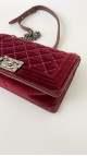 Chanel Boy Old Meidum Velvet Bag