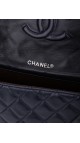 Vintage Chanel Soft Shoulder Bag CC Mørkeblå