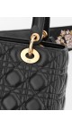 Lady Dior Size Medium Shoulder Bag