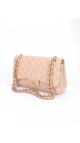 Chanel Classic Double Flap Beige Size Jumbo