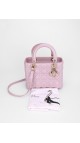 Lady Dior Metallic Pink Bag Size Medium