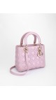 Lady Dior Metallic Pink Bag Size Medium