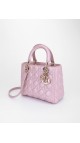 Lady Dior Metallic Pink Bag Size Medium