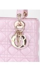 Lady Dior Metallic Pink Bag Size Medium