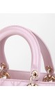 Lady Dior Metallic Pink Bag Size Medium