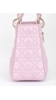 Lady Dior Metallic Pink Bag Size Medium