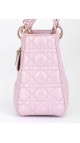 Lady Dior Metallic Pink Bag Size Medium