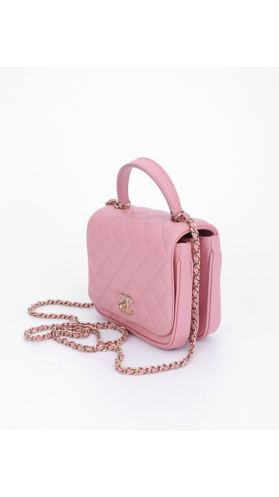 Chanel Mini Square Flap with Top Handle Bag