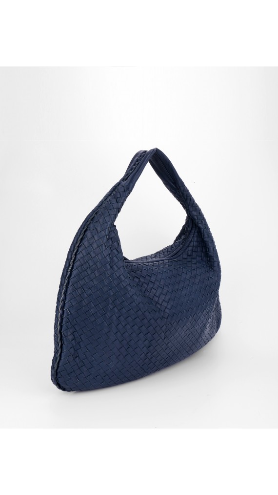 Bottega Veneta Hobo Large Bag Mørkeblå