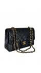 Chanel Vintage Classic Double Flap Size Medium(hardware belagt med 24k gull)