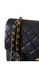 Chanel Vintage Classic Double Flap Size Medium(hardware belagt med 24k gull)