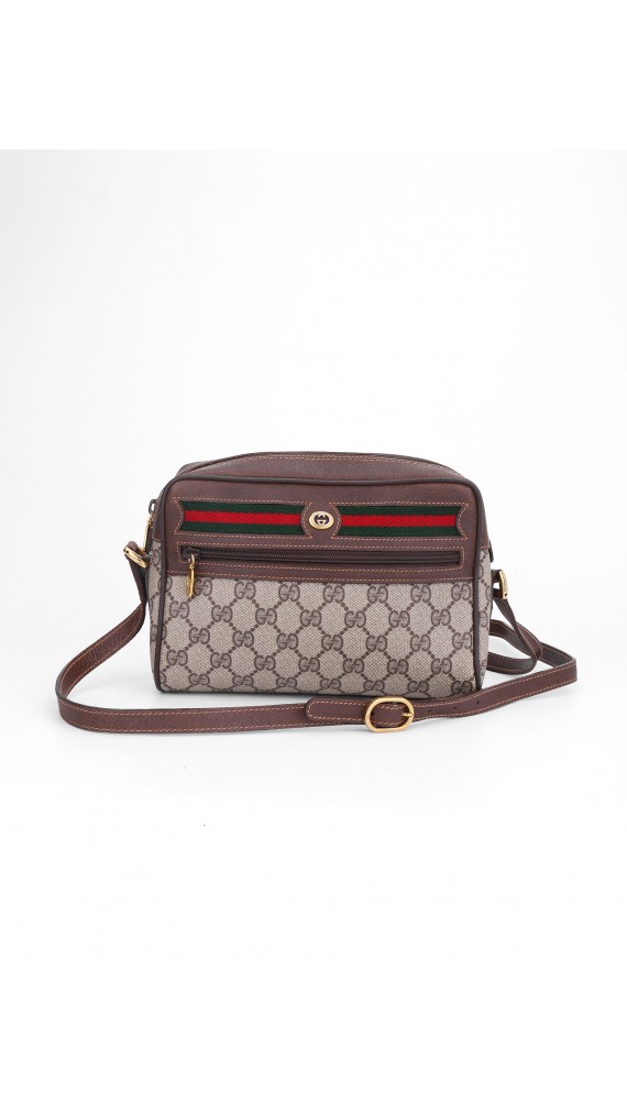 Vintage Gucci Monogram Shoulder Bag