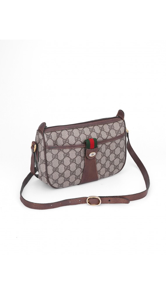 Vintage Gucci Monogram Shoulder Bag