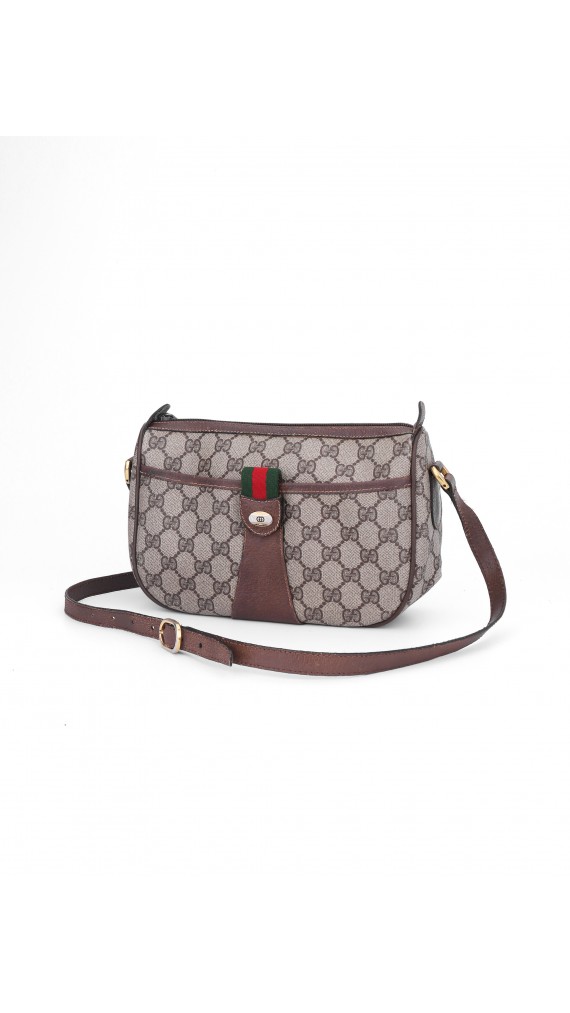 Vintage Gucci Monogram Shoulder Bag