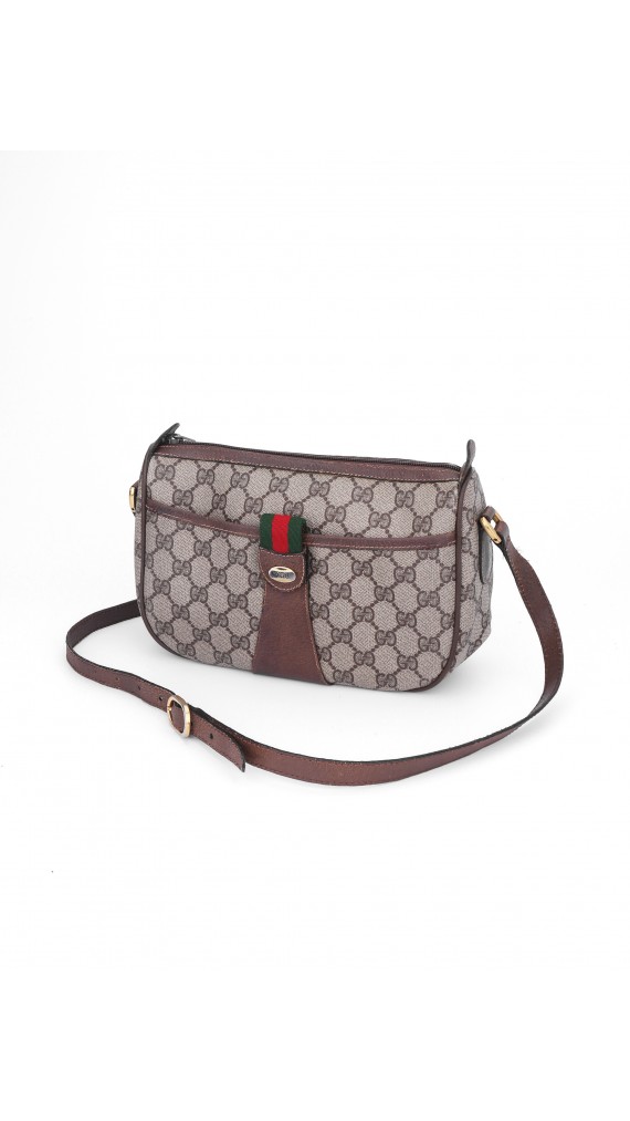 Vintage Gucci Monogram Shoulder Bag