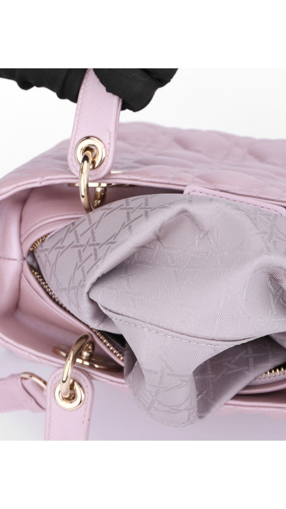 Lady Dior Metallic Shoulder bag Size Medium