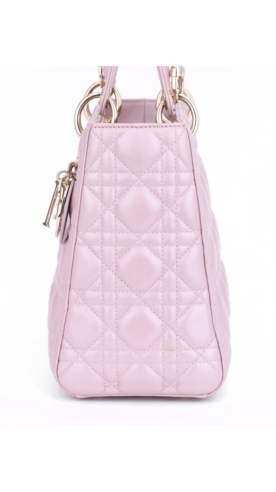 Lady Dior Metallic Shoulder bag Size Medium