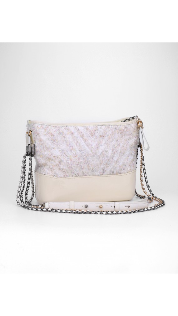 Chanel Transparent PVC And Tweed Medium Gabrielle Bag