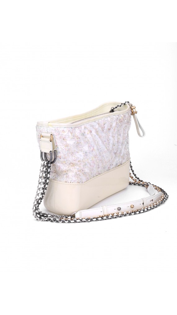 Chanel Transparent PVC And Tweed Medium Gabrielle Bag