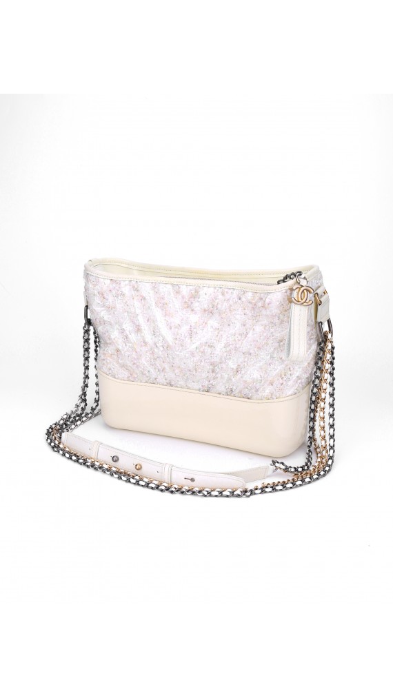 Chanel Transparent PVC And Tweed Medium Gabrielle Bag