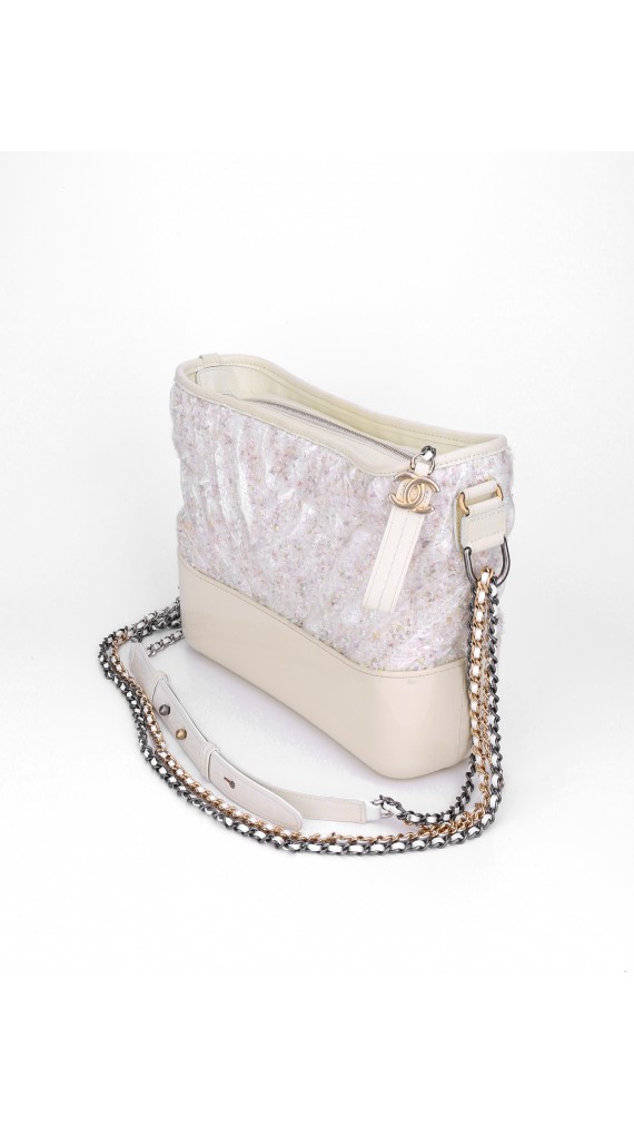 Chanel Transparent PVC And Tweed Medium Gabrielle Bag