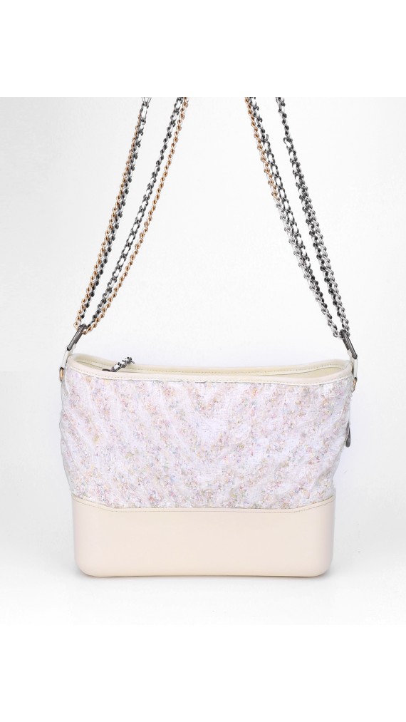 Chanel Transparent PVC And Tweed Medium Gabrielle Bag