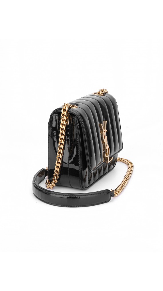 YSL Vicky Patent Crossbody Bag