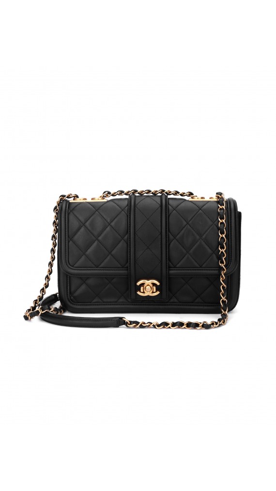 Chanel Quilted Flap Shoulder Bag Size Medium
