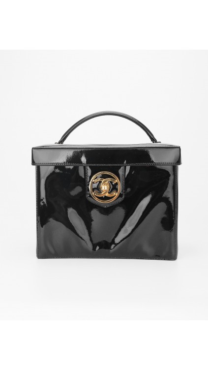 Chanel Vanity Bag Patent Leather